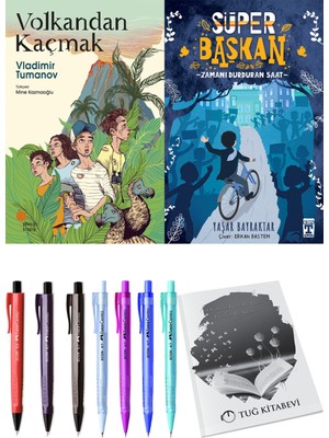 Süper Başkan Zamanı Durduran Saat ve Volkandan Kaçmak 2li Set