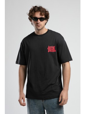 Ecko Unltd. Bryant Antrasit Bisiklet Yaka  Oversize  Erkek Tshirt