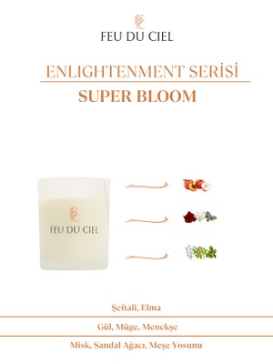 Feu du Ciel Premium Super Bloom Gül Kokulu Mum 150 gr