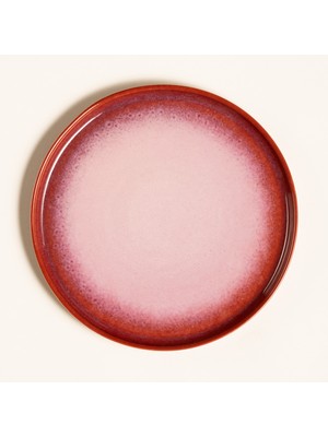 Fonte Stoneware Yemek Tabağı 26X26X3 cm Fuşya