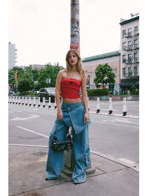 Forever 21 Etek Detaylı Baggy Jean