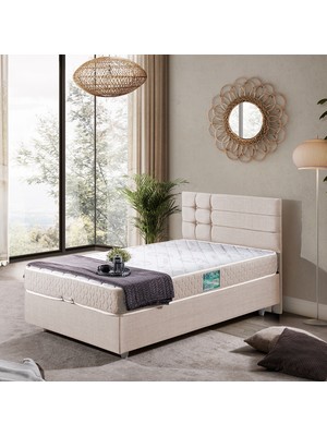 Setay Viyana Tek Kişilik Baza Başlık Comfort Yatak Seti - Krem