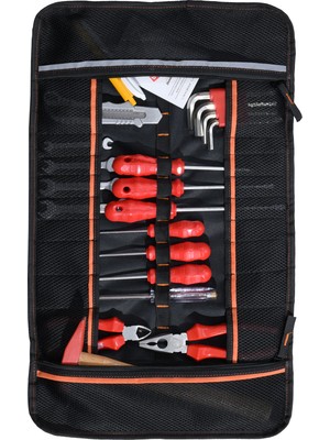 Probag Dayanıklı Su Geçirmez Bez Rulo Alet ve Takım Çantası 34 Bölmeli Hafif Taşınabilir Tasarım