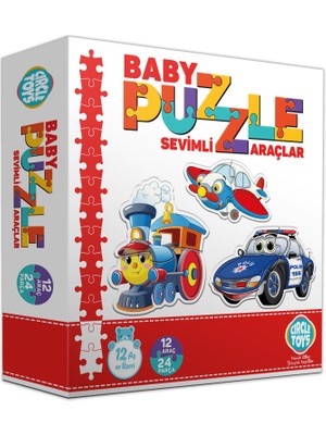 Circle Toys Baby Puzzle Sevimli Araçlar