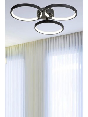 NZL Lighting Konda 3lü LED Avize Salon Avize ve Oturma Odası Avize