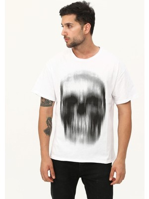 Kurukafa Baskılı Oversize Unisex T-Shirt