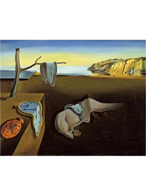 Kırmızı Ayı S.dali Eriyen Saatler Sayılarla Boyama Seti  Kasnaklı