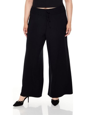 Plus Size Wide-Leg Pantolon