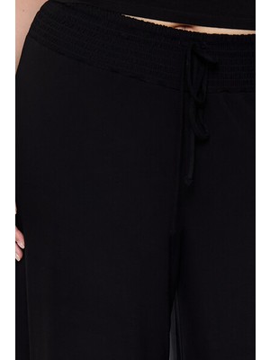 Plus Size Wide-Leg Pantolon