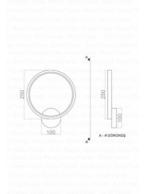 NZL Lighting Konda LED Duvar Aplik ve Lidli Aplik