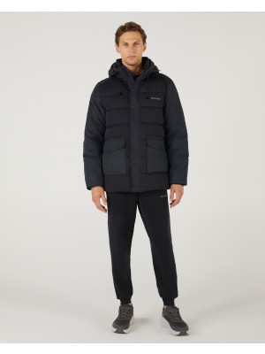 Skechers M Outerwear Padded Jacket Erkek Siyah Mont S242077-001