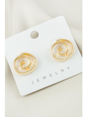 Bijuteri Net Halka Trend Metal Küpe