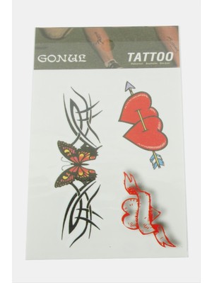 Bijuteri Net Kalp Tattoo Dövme Sticker