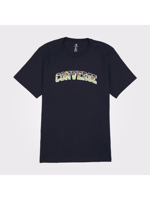 Converse Floral Erkek Siyah T-Shirt