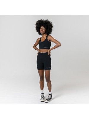 Converse Wordmark Kadın Siyah Bra Top