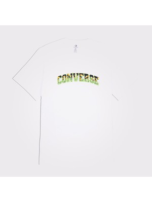 Converse Floral Erkek Beyaz T-Shirt