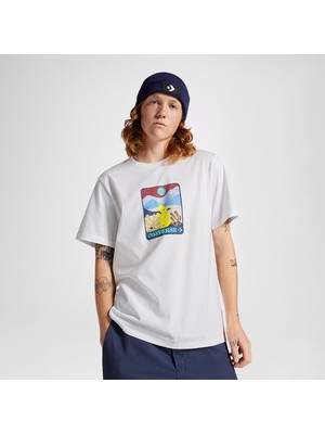 Converse Colorful Sunrise Erkek Beyaz T-Shirt