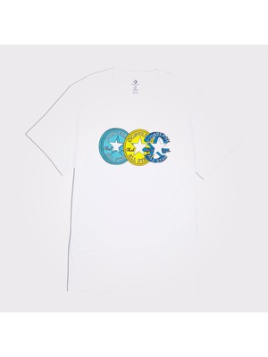 Converse Chuck Taylor Distorted Erkek Beyaz T-Shirt