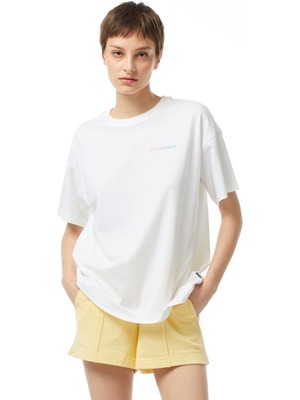 Converse Desert Festival Loose Fit Kadın Beyaz T-Shirt
