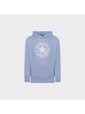 Converse Oversized Chuck Patch Çocuk Mavi Hoodie