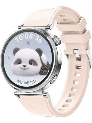 Redmud Teknoloji Huawei Watch Gt4 41 mm ve Gt5 41 mm ile Uyumlu 18 mm Kordon Ayarlanabilir Tokalı Soft Silikon Kayış