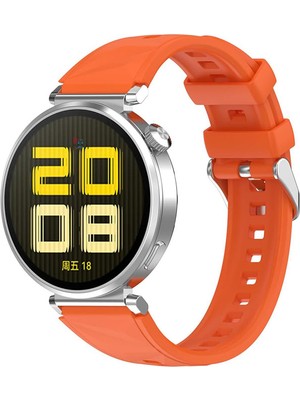 Redmud Teknoloji Huawei Watch Gt4 41 mm ve Gt5 41 mm ile Uyumlu 18 mm Kordon Ayarlanabilir Tokalı Soft Silikon Kayış