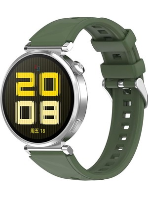 Redmud Teknoloji Huawei Watch Gt4 41 mm ve Gt5 41 mm ile Uyumlu 18 mm Kordon Ayarlanabilir Tokalı Soft Silikon Kayış