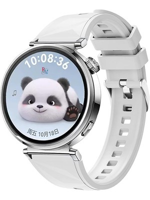 Redmud Teknoloji Huawei Watch Gt4 41 mm ve Gt5 41 mm ile Uyumlu 18 mm Kordon Ayarlanabilir Tokalı Soft Silikon Kayış