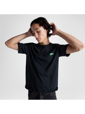 Converse Retro Flag Erkek Siyah T-Shirt