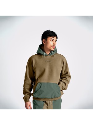 Converse Wordmark Erkek Hardal/yeşil Hoodie
