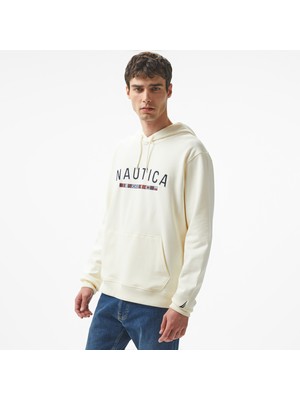 Nautica Erkek Beyaz Regular Fit Sweatshirt