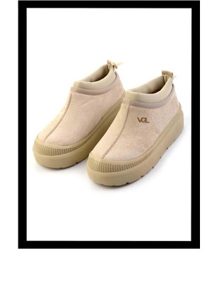 Bambi Bej Süet   Kadın Bot & Bootie K02055010002