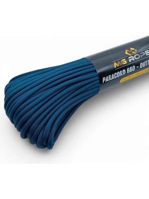 MG ROPES Bileklik ve Outdoor Paracord İp 4 mm 660lb (10 İplikli) 30 Metre Petrol Renk