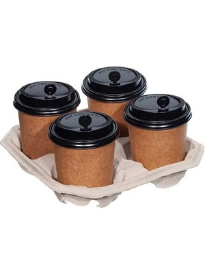 Gaye Tedarik Karton Bardak Taşıyıcı (Viyol) 4'lü 25 Adet