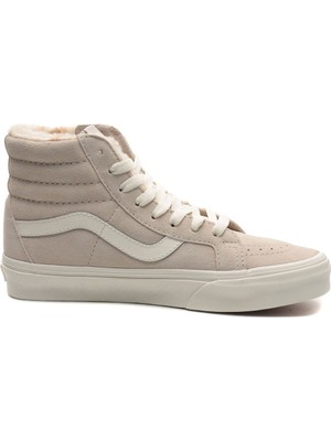 Vans Sk8-Hi Reissue Side Zip Spor Ayakkabı Krem VN0007NZBLL1