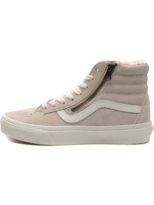 Vans Sk8-Hi Reissue Side Zip Spor Ayakkabı Krem VN0007NZBLL1