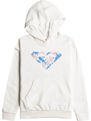 Roxy Happiness Forever Hoodie A Kız Çocuk Beyaz Sweat