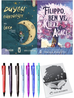 Filippo, Ben ve Kiraz Ağacı ve Duygu Günlüğüm Mira Öfke Gezegeni'nden Ayrılıyor 2'li Set - Kalem