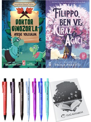 Filippo, Ben ve Kiraz Ağacı ve Doktor Dinozor'la Ateşe Yolculuk 2'li Set - Kalem