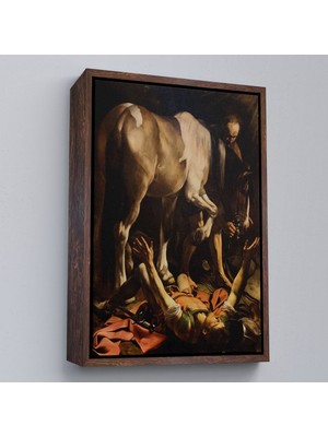 Alaz Trade Çerçeveli Caravaggio - Aziz Paul'un Dönüşümü Tablo - The Conversion Of Saint PAUL-8104