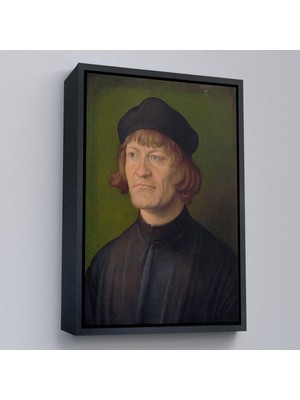 Alaz Trade Çerçeveli Albrecht Dürer - Bir Din Adamı Portresi Tablo - Bildnis Eines GEISTLICHEN-8081