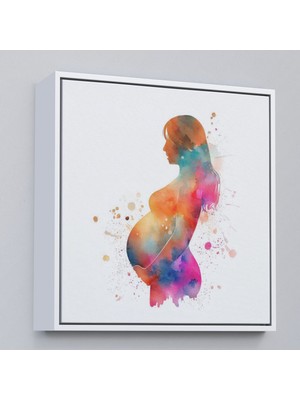 Alaz Trade Çerçeveli Hamile Kadın Tablosu - Kadın Doğum Hastane Doktor HEDIYESI-8321