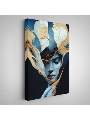 Alaz Trade Kadın Yüzü Illüstrasyon TABLO-8020