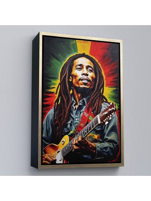 Alaz Trade Çerçeveli Bob Marley TABLOSU-7863