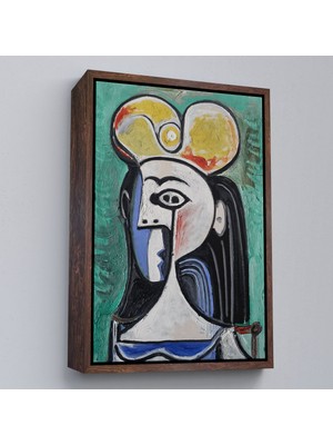 Alaz Trade Çerçeveli Pablo Picasso - Jaqueline Roque Portre TABLOSU-8087