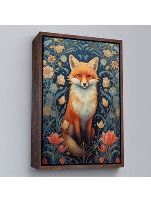 Alaz Trade Çerçeveli Sarı Tilki TABLOSU-7547
