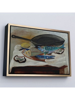 Alaz Trade Çerçeveli Picasso-Balık ve Kızartma Tavası TABLO-7102