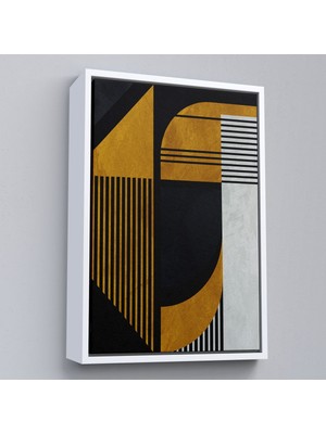 Alaz Trade Çerçeveli Geometrik Soyut TABLO-7871