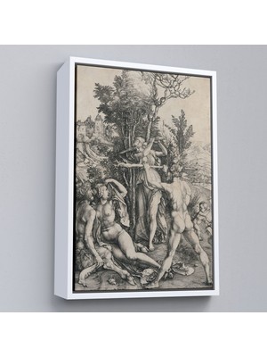 Alaz Trade Çerçeveli Albrecht Dürer - Herkül Yol Ayrımında Tablo - Hercules At The CROSSROADS-7326