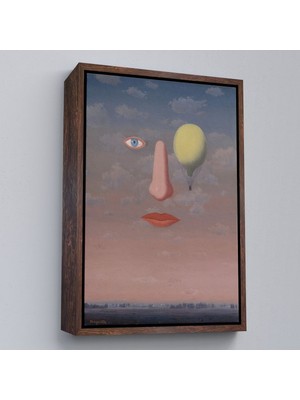 Alaz Trade Çerçeveli Rene Magritte - Güzel Ilişkiler Tablosu - Les Belles RELATIONS-7353